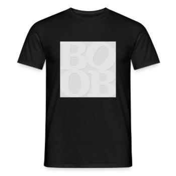 Boob WordPlay art original 2 - T-shirt homme - noir - Devant - AI Model Male 178 light (178cm)