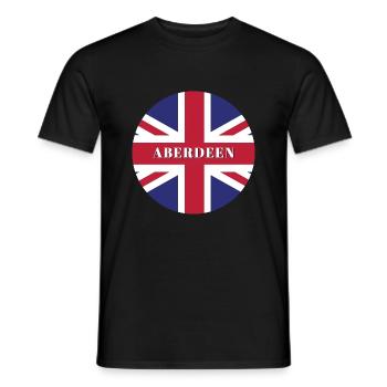 Aberdeen - Männer T-Shirt - Schwarz - Vorne - AI Model Male 178 light (178cm)