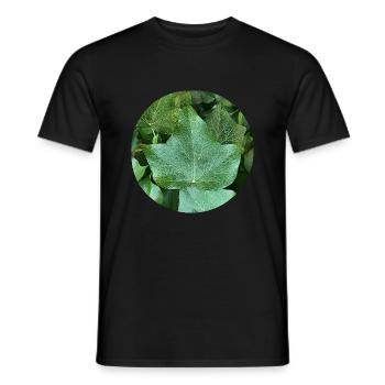 Efeu - Männer T-Shirt - Schwarz - Vorne - AI Model Male 178 light (178cm)