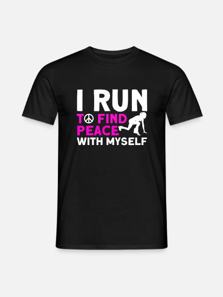 Motivation Streak Running Läufer Marathon - Männer T-Shirt - Schwarz