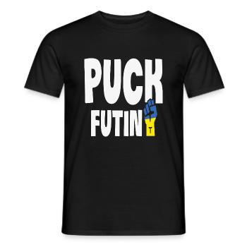 Puck Futin Ukraine Paix Liberté - T-shirt homme - noir - Devant - AI Model Male 178 light (178cm)