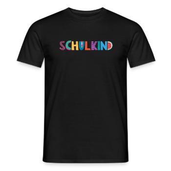Schulkind - Männer T-Shirt - Schwarz - Vorne - AI Model Male 178 light (178cm)