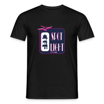 Cool Lighthouse Motif Sea Coast Beach Gift - Men's T-Shirt - black - Front - AI Model Male 178 light (178cm)