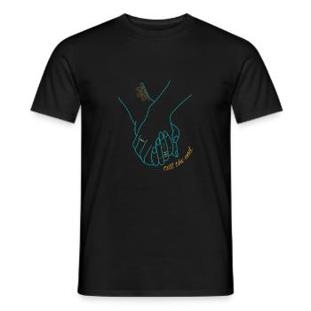 till the end - Männer T-Shirt - Schwarz - Vorne - AI Model Male 178 light (178cm)