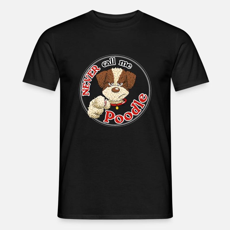 Poodle1 1 - Männer T-Shirt - Schwarz