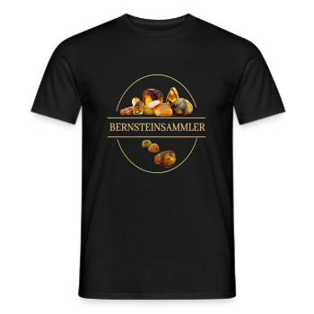 Bernsteinsammler - Männer T-Shirt - Schwarz - Vorne - AI Model Male 178 light (178cm)