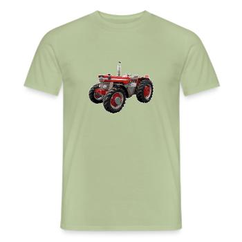 Traktor Massey Ferguson Allrad - Männer T-Shirt - Sage - Vorne - AI Model Male 178 light (178cm)