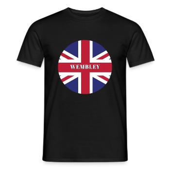 Wembley London - Männer T-Shirt - Schwarz - Vorne - AI Model Male 178 light (178cm)