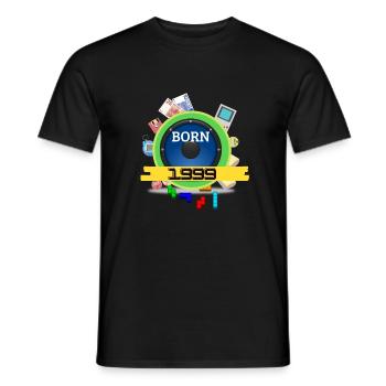 1999 - Männer T-Shirt - Schwarz - Vorne - AI Model Male 178 light (178cm)