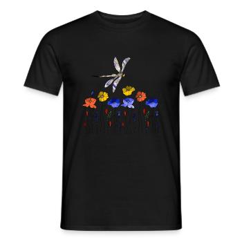 Libellule - T-shirt homme - noir - Devant - AI Model Male 178 light (178cm)