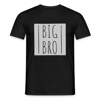 Logo du bouclier Big Brother - T-shirt homme - noir - Devant - AI Model Male 178 light (178cm)