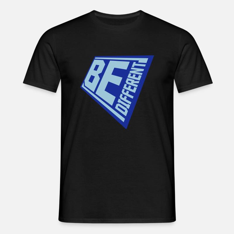Be different Logo Design - Männer T-Shirt - Schwarz