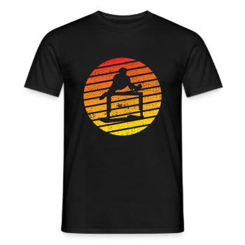Hürdenlauf Leichtathletik Geschenk Hürdenläufer - Männer T-Shirt - Schwarz - Vorne - AI Model Male 178 light (178cm)