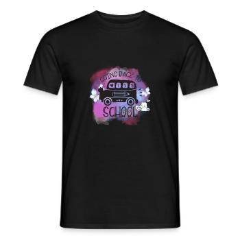 Retour à l'école - T-shirt homme - noir - Devant - AI Model Male 178 light (178cm)