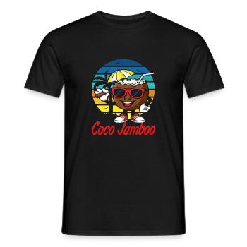Coco Jamboo Funny Coconut Cartoon - Männer T-Shirt - Schwarz - Vorne - AI Model Male 178 light (178cm)