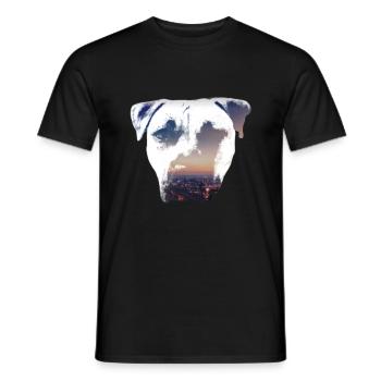 T-shirt staff city - T-shirt homme - noir - Devant - AI Model Male 178 light (178cm)