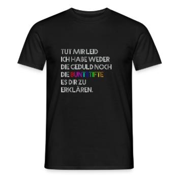 Buntstifte - Männer T-Shirt - Schwarz - Vorne - AI Model Male 178 light (178cm)