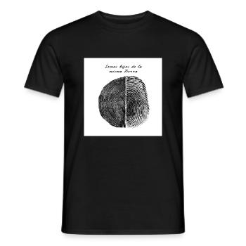 We are children of the same land. - Men's T-Shirt - black - Front - AI Model Male 178 light (178cm)