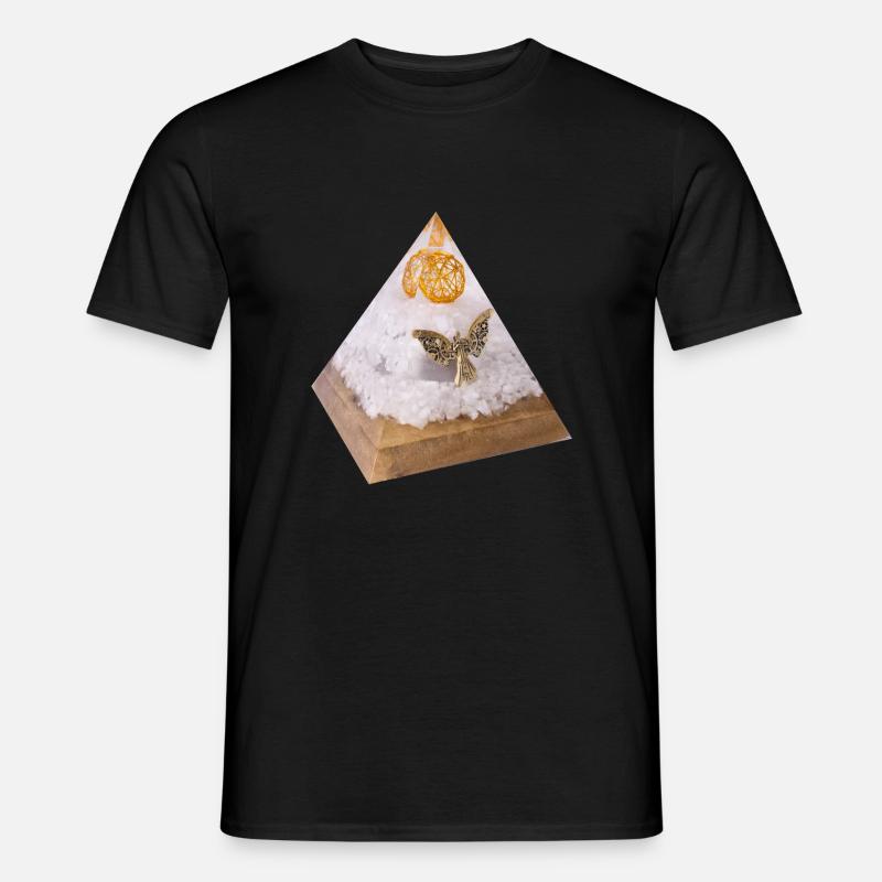Erzengel Michael Pyramide - Männer T-Shirt - Schwarz