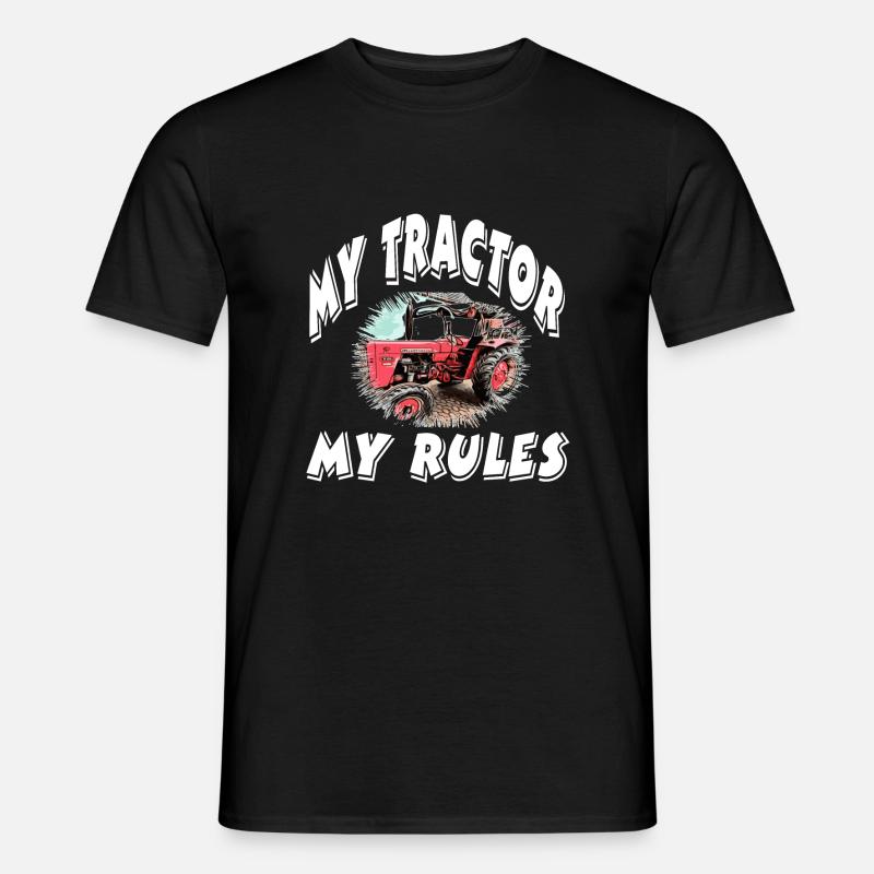 Traktor - Männer T-Shirt - Schwarz