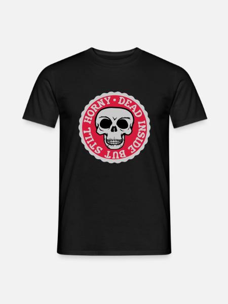 dead inside but horny - Men's T-Shirt - black
