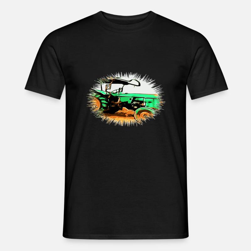 Traktor - Männer T-Shirt - Schwarz