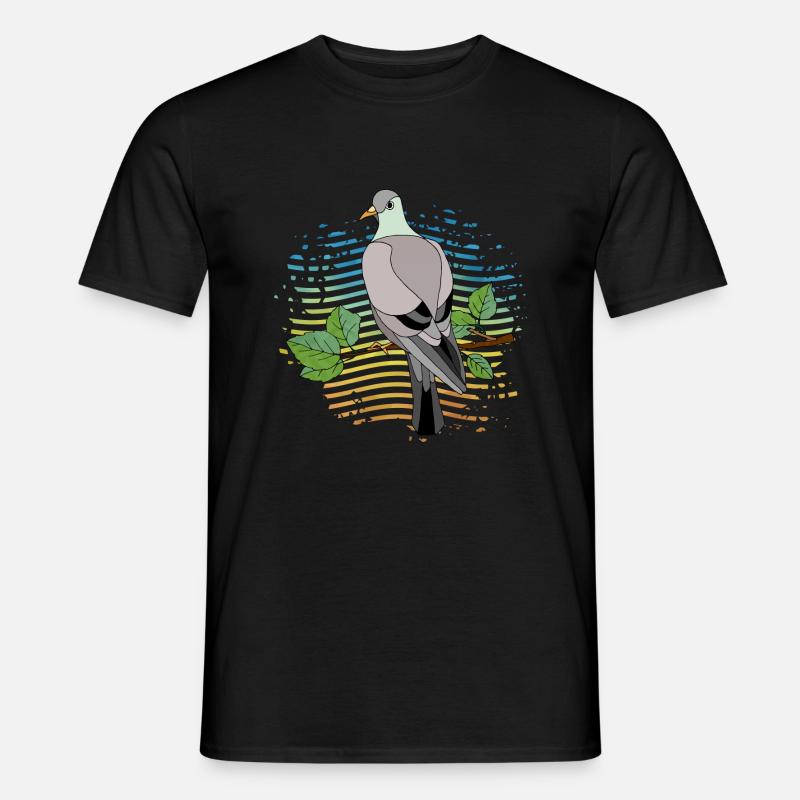 Vogel - Männer T-Shirt - Schwarz