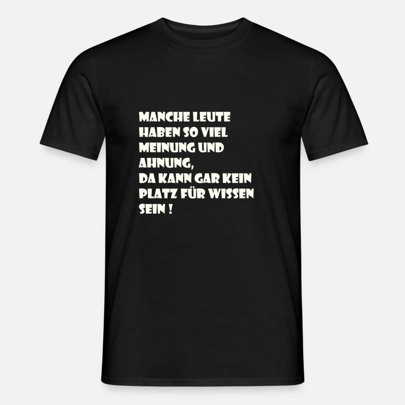 Ahnung - Männer T-Shirt - Schwarz