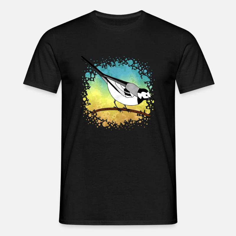 Fugl - T-shirt til herrer - sort