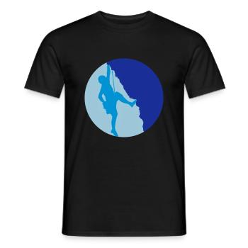 Escalader le sommet Escalade Silhouette - T-shirt homme - noir - Devant - AI Model Male 178 light (178cm)