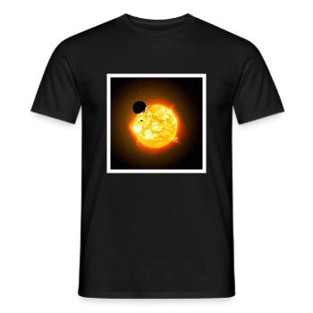 Soleil - T-shirt homme - noir - Devant - AI Model Male 178 light (178cm)