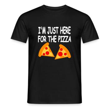 Pizza - Männer T-Shirt - Schwarz - Vorne - AI Model Male 178 light (178cm)
