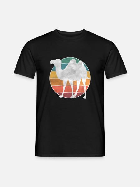 Retroprint Camel - Men's T-Shirt - black