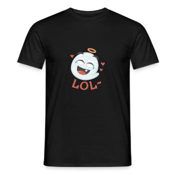 LOL- - T-shirt homme - noir - Devant - AI Model Male 178 light (178cm)