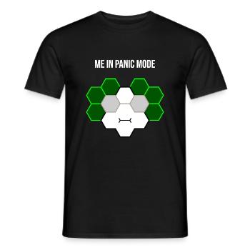 Me in panic mode - Men's T-Shirt - black - Front - AI Model Male 178 light (178cm)