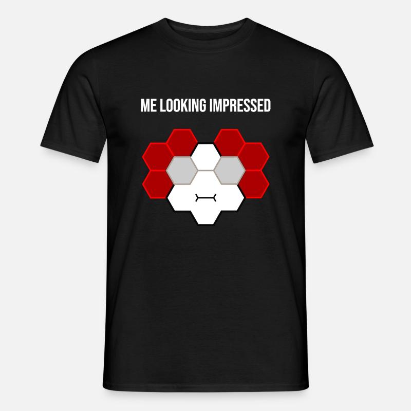 Me looking impressed - Männer T-Shirt - Schwarz
