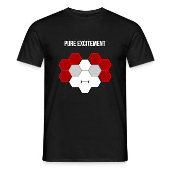 Pure excitement - Men's T-Shirt - black - Front - AI Model Male 178 light (178cm)