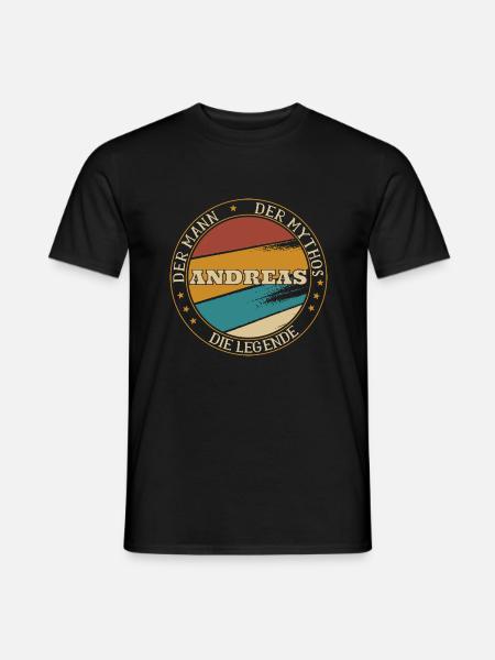ANDREAS DER MAN THE MYTH THE LEGEND - Men's T-Shirt - black