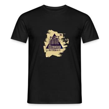 Do Not Judge A Book By Its Cover - Meme Shirt - Men's T-Shirt - black - Front - AI Model Male 178 light (178cm)