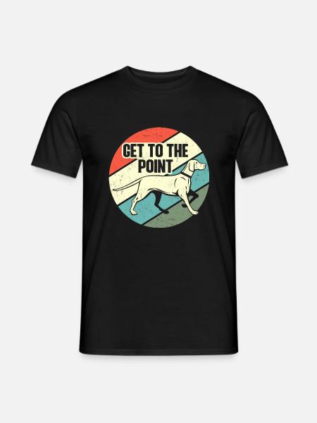 Vizsla Pointer Hund Auf den Punkt gebracht - Männer T-Shirt - Schwarz
