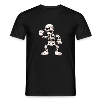 Squelette en colère - T-shirt homme - noir - Devant - AI Model Male 178 light (178cm)