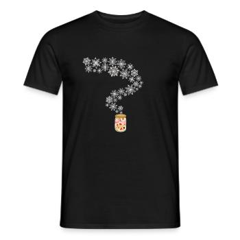 Biscuits de Noël - T-shirt homme - noir - Devant - AI Model Male 178 light (178cm)