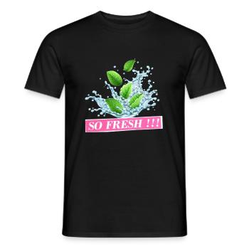 So Fresh - Männer T-Shirt - Schwarz - Vorne - AI Model Male 178 light (178cm)