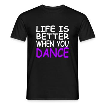 Danser - T-shirt homme - noir - Devant - AI Model Male 178 light (178cm)