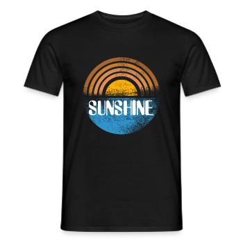 Sunshine - Men's T-Shirt - black - Front - AI Model Male 178 light (178cm)