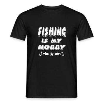 Pêche - T-shirt homme - noir - Devant - AI Model Male 178 light (178cm)