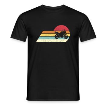 Moto Moto Rétro Vintage Cadeau - T-shirt homme - noir - Devant - AI Model Male 178 light (178cm)