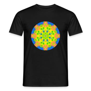 Mandala Graal 16 - Männer T-Shirt - Schwarz - Vorne - AI Model Male 178 light (178cm)
