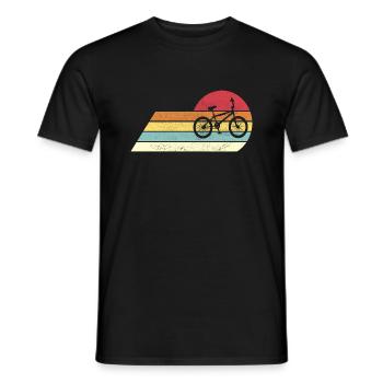Fahrrad Retro Vintage Bike BMX - Männer T-Shirt - Schwarz - Vorne - AI Model Male 178 light (178cm)