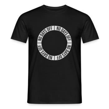 pas de jours de congé devis - T-shirt homme - noir - Devant - AI Model Male 178 light (178cm)